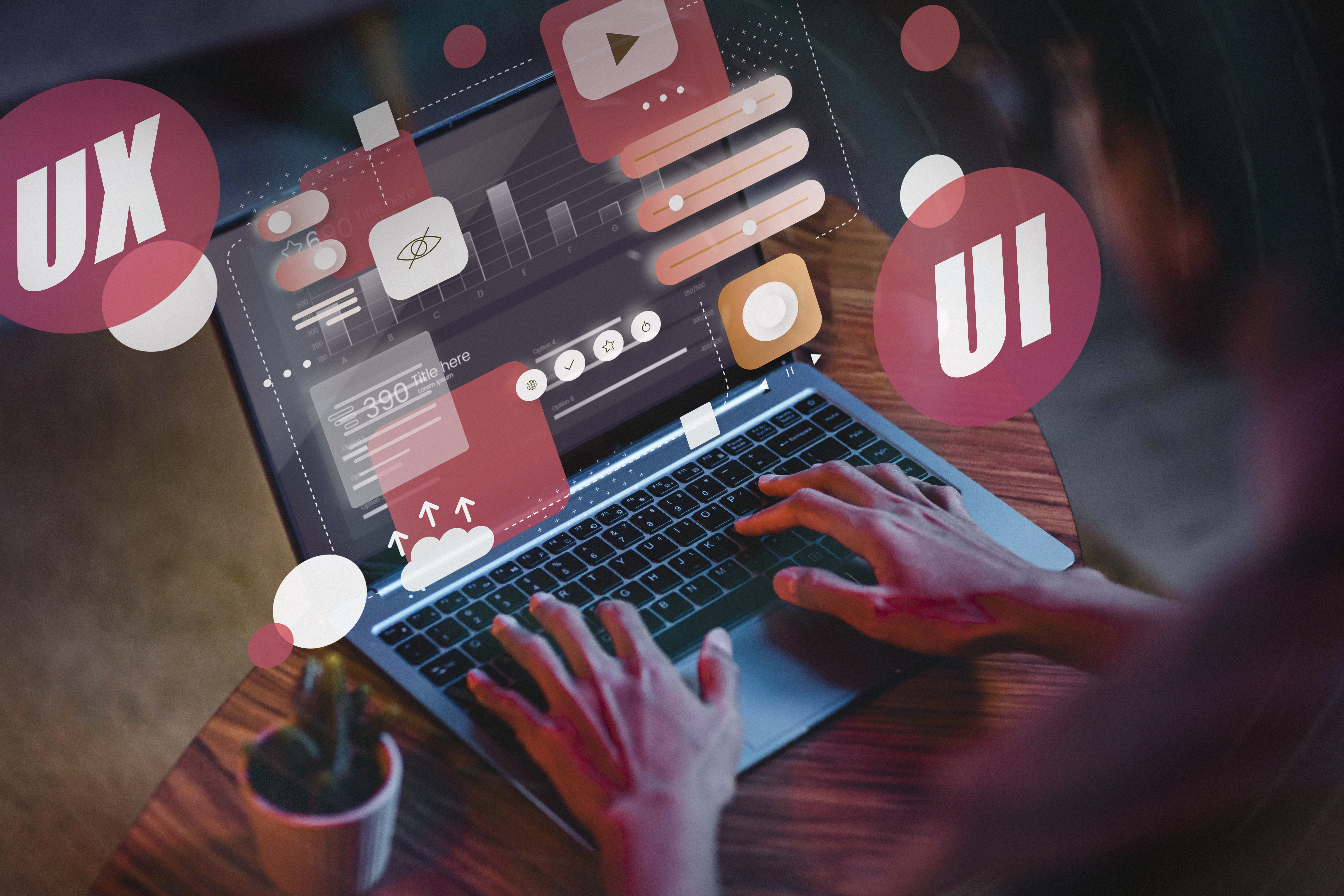 Design student working